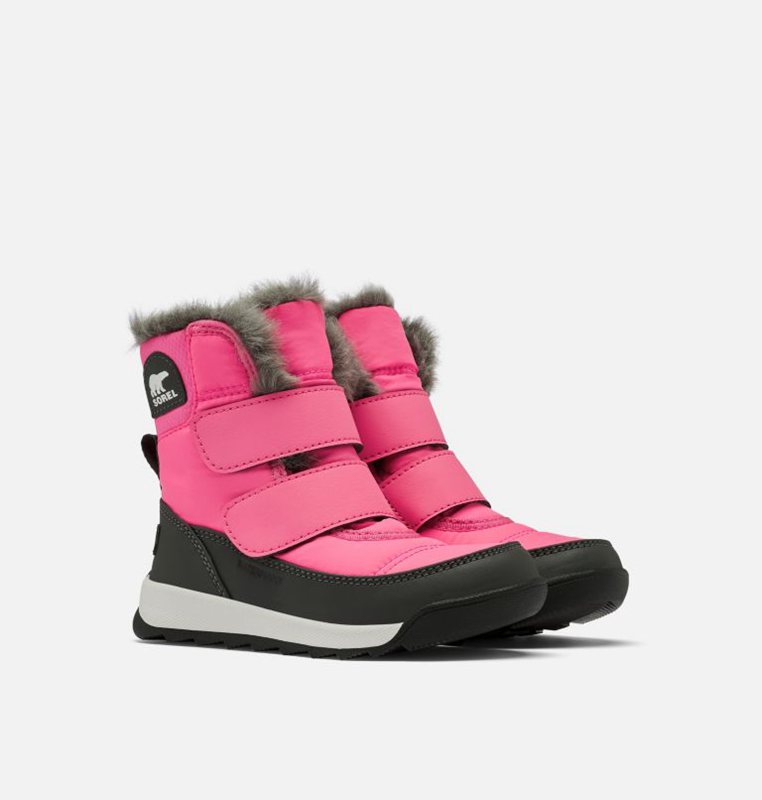 Kids Snow Boots Pink/Black - Sorel Toddler Whitney™ II Strap - 271-TBQJUE